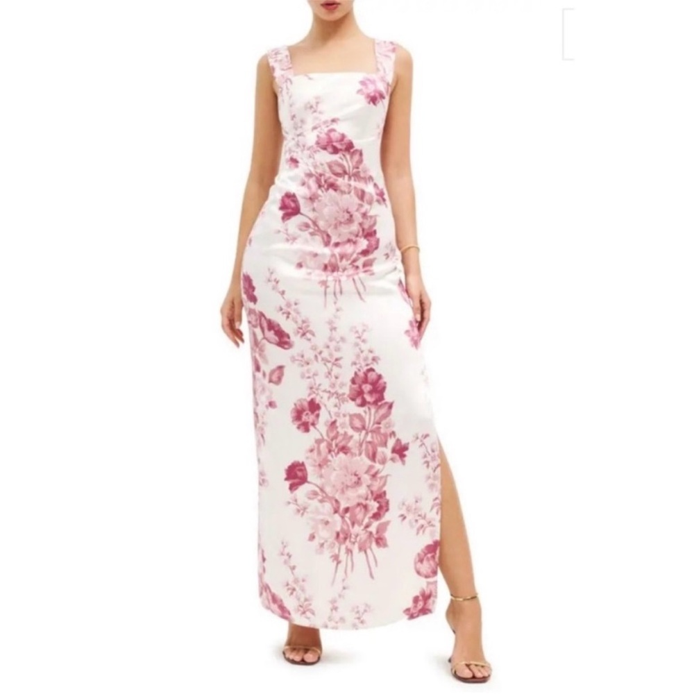 Reformation Earl Silk Maxi Dress Crista
Pink Floral - Picture 3 of 9